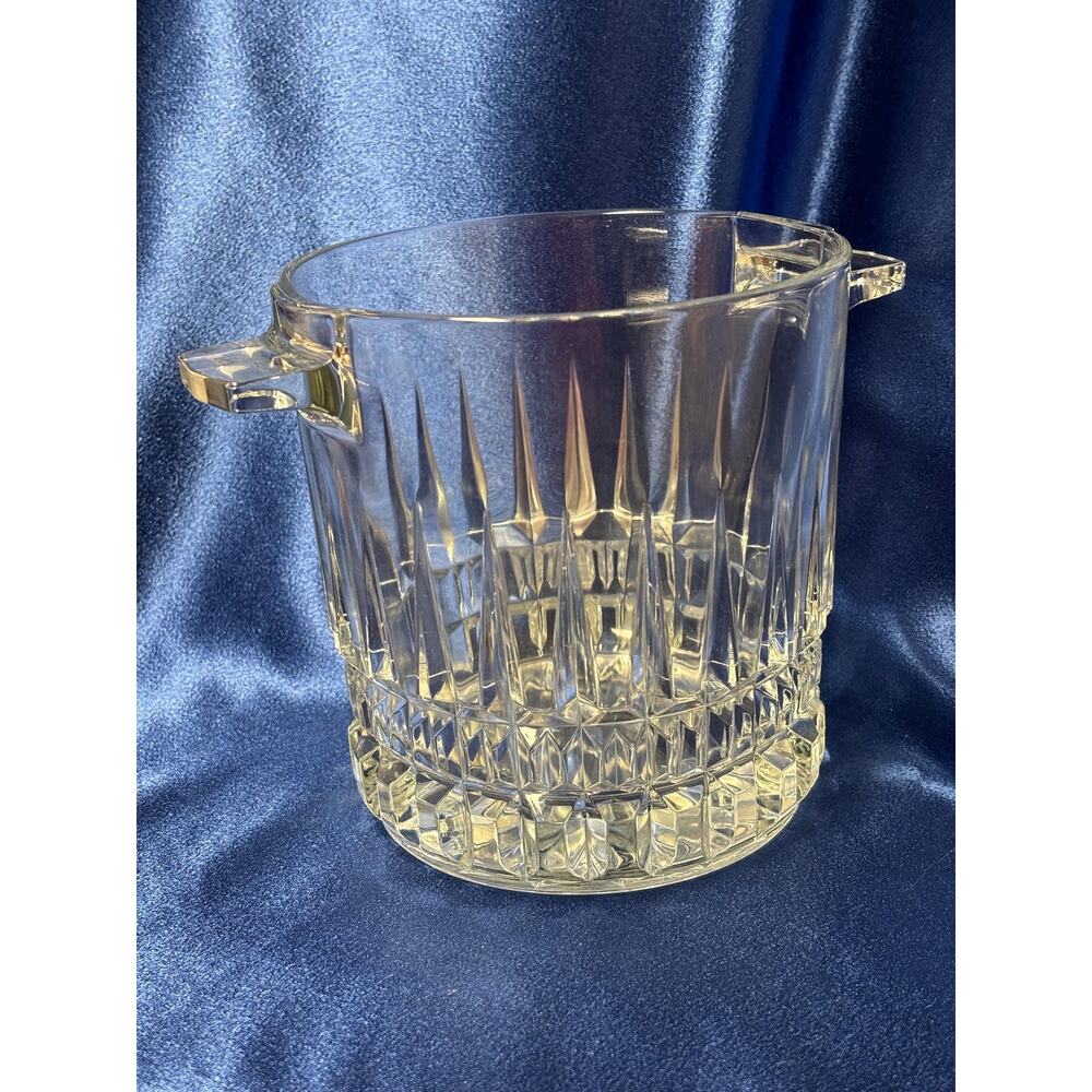 Vintage Cristal d'Arques Durand Villeneuve Crystal Ice Bucket 5.5